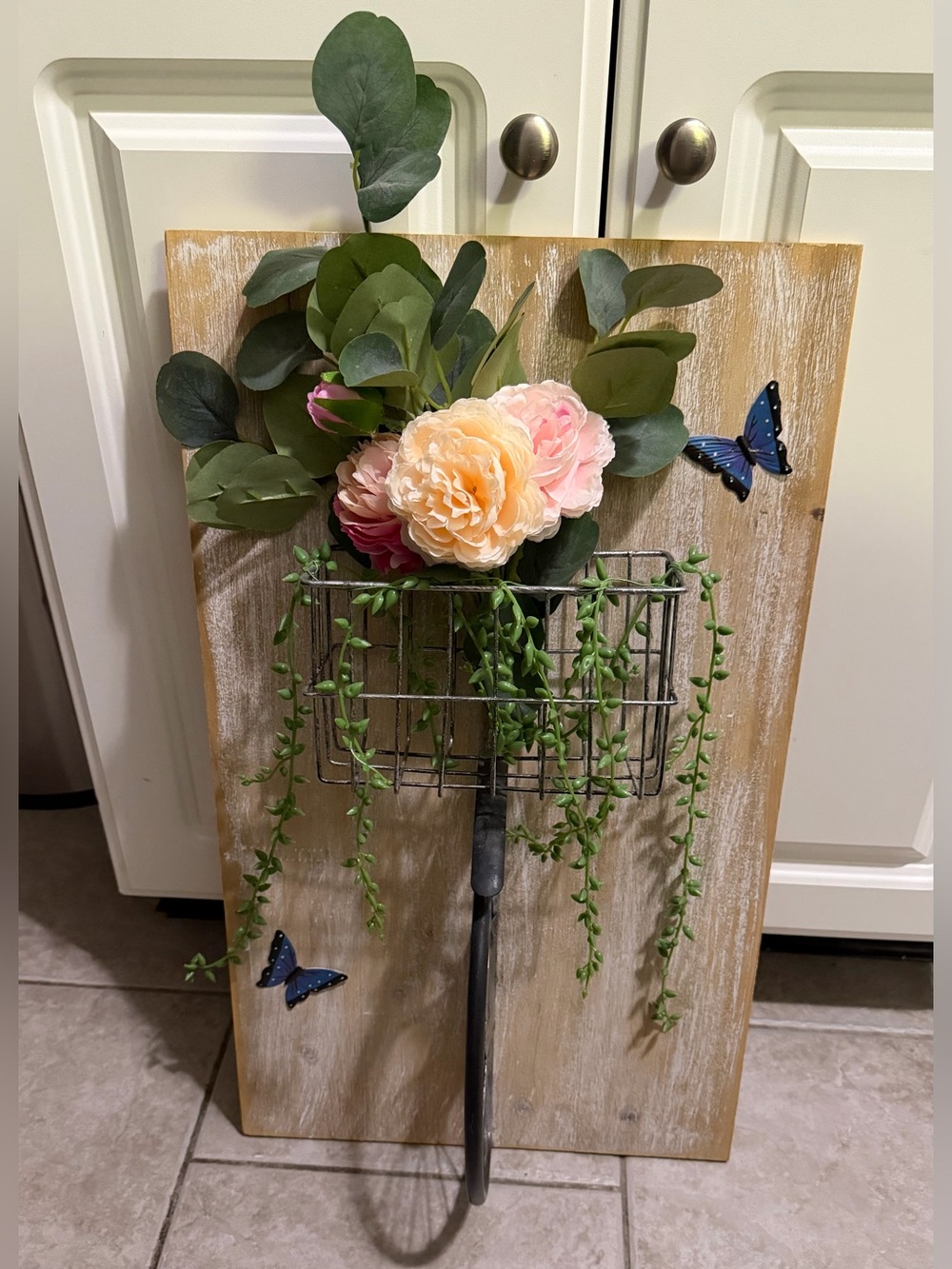Barbara King Home & Garden Bicycle 3D Wall Art With Flowers from QVC 🚲💐